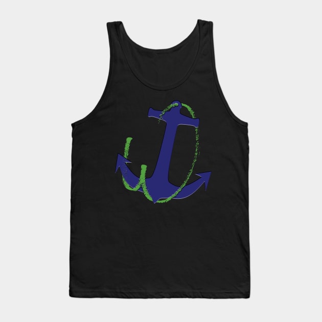 W anchor Tank Top by TeeText